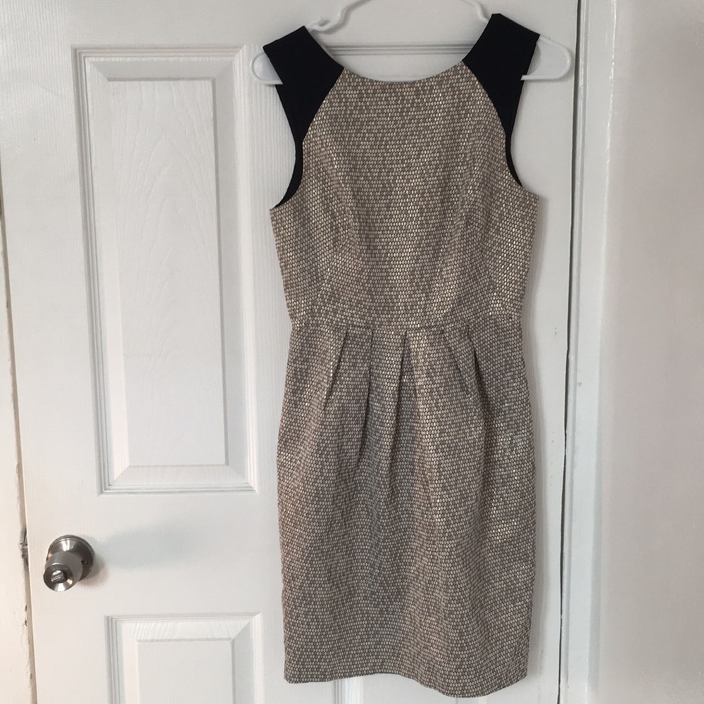 Whistles gold cocktail dress, size US 2